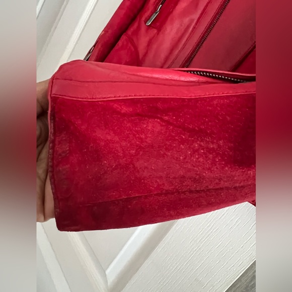 Red Zac Posen by Target red leather jacket - Picture 3 of 3